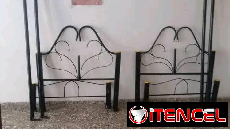 Cama personal con colchon