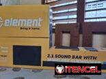 Barra de sonido 2.1. ELEMENT. Barra de Sonido: ⭐ 30W x 2 Largo 80cm. -Subwoofer Inalámbrico ⭐60W Largo.