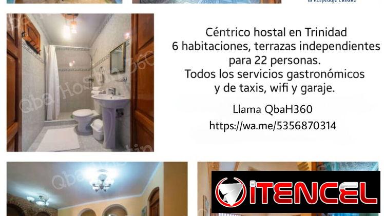 Hostal en Trinidad con 6hab listo para su viaje grupal, reserva ya con QbaH360