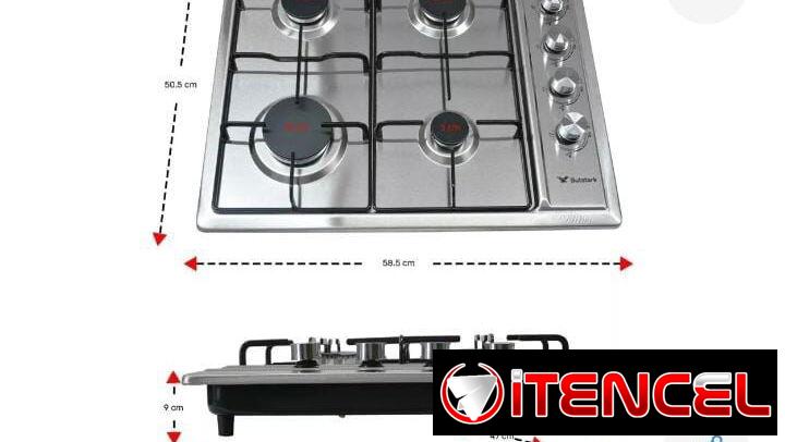 Cocina de acero inoxidable para empotrar. +5353968620