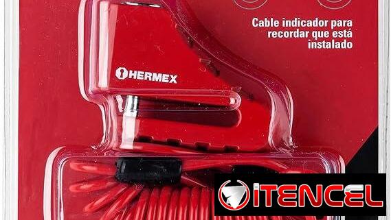 Hermex CB-55 Candado para disco de motocicleta, perno de 5.5 y 10 mm, Hermex