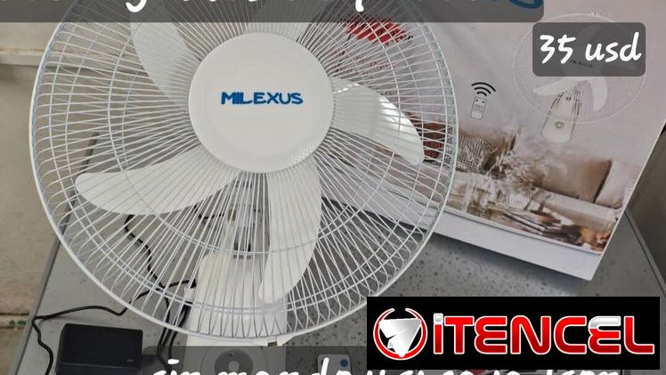 Ventilador recargable de pared