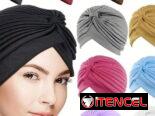 Turbantes gorros de satén diademas scrunchies hebillas felpitas