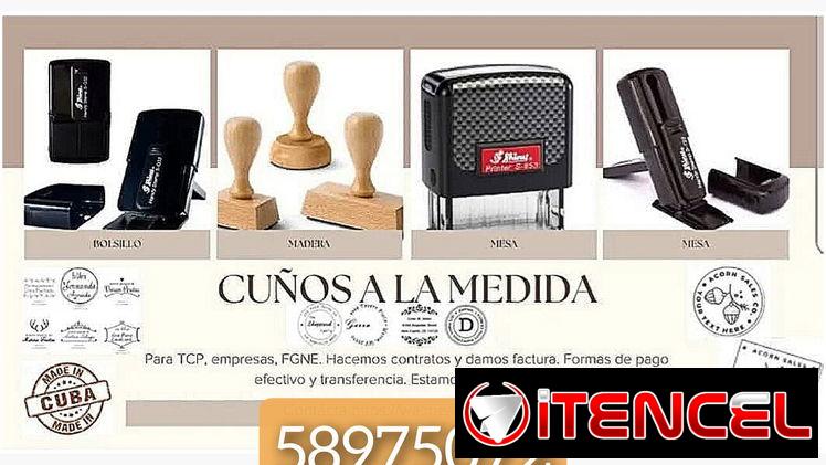 Cuños y gafetes personalizados