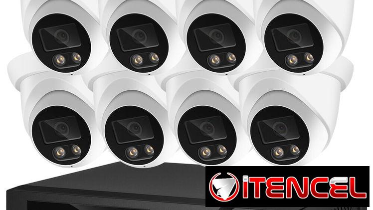Sistema de cámaras de videovigilancia 4K de 8MP y 2TB de almacenamiento