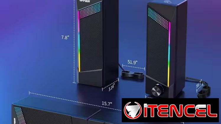 – Bocinas para PC  Gamer con Luces RGB, USB y Auxiliar 3.5 mm