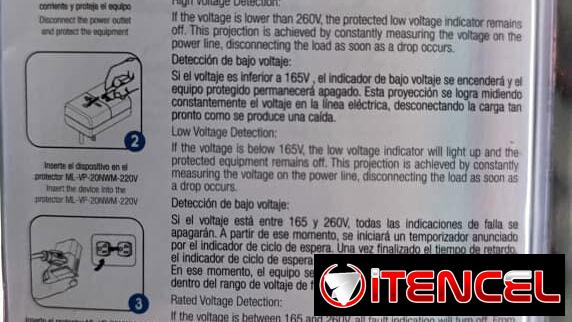 PROTECTOR DE VOLTAJE MILEXUS 20A 220V, ENTREGA DE FACTURA, VARIEDAD DE ARTÍCULOS DE FERRETERÍA, ÚTILES DEL HOGAR, ETC