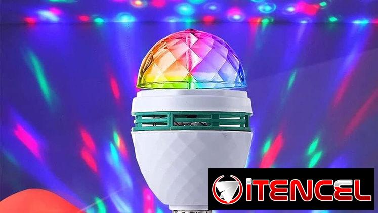 🎄 BOMBILLO LED RGB ROTATORIO 🎄 6W DE LOS GRANDES 🎄 SOCKET E27 🎄 GIRATORIO 🎄 5.887.23.60