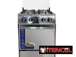 Cocina de gas con horno de 4 quemadores con magneto marca Premier