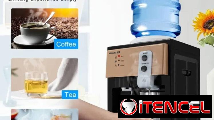 Dispensador de agua fría y caliente con botellón