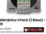 Inalámbrico VTech (1 Base) – 6919. Modelo: CS6919. Color rojo. Nuevo