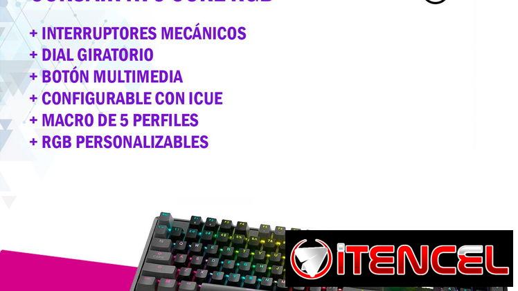 🧨 TECLADO MECÁNICO CORSAIR K70 CORE RGB – NUEVO