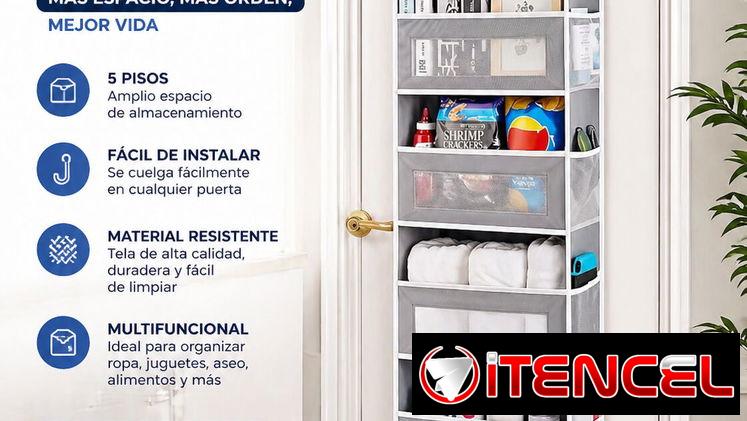 ORGANIZADOR PARA PUERTA (Grande 5 pisos)