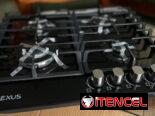 Cocina de Gas Milexus 4 Quemadores Empotrada con magneto, color negro superficie de cristal templado $250 USD transporte