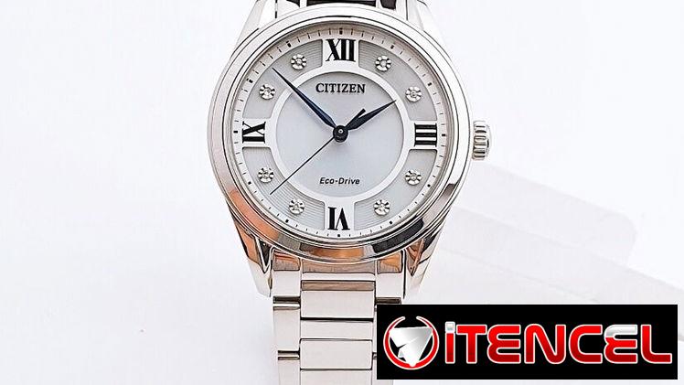 CITIZEN ECODRIVE AREZZO (EM0870-58A) DE 32MM PARA MUJER , CRISTAL DE ZAFIRO , ACERO INOXIDABLE NUEVO A ESTRENAR 58049738