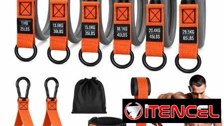 KIT DE BANDAS DE RESISTENCIAS CON ACCESORIOS, ENTREGA DE FACTURA, VARIEDAD DE ARTÍCULOS DEPORTIVOS, ETC