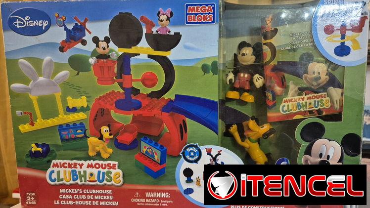 Juguete tipo LEGO de Mickey Mouse.