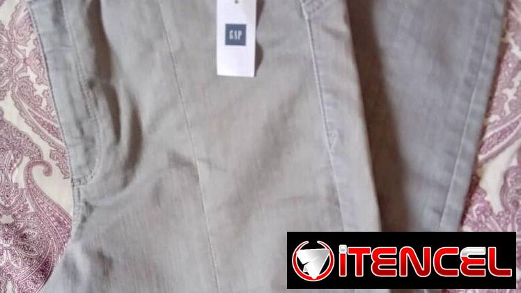 Pantalon Jeans elastizado gris p/ hombre talla 32 marca GAP