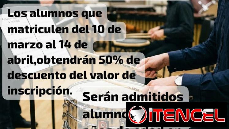CONVOCATORIA PARA CLASES DE PERCUSIÓN