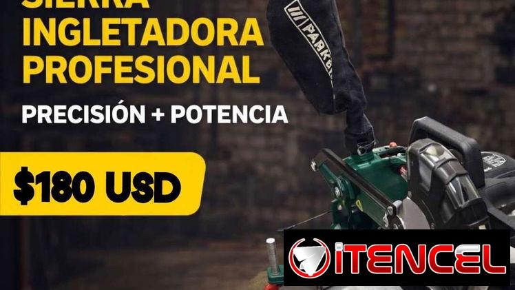 Sierra Ingletadora profesional, de péndulo, para cortes en ángulo, limpios y precisos
