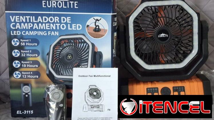 Ventilador Recargable Multiusos F6