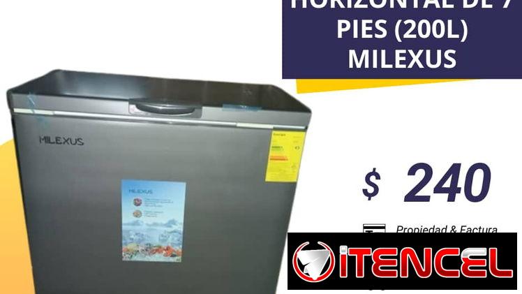 NEVERA HORIZONTAL 7 PIES (200L) MILEXUS