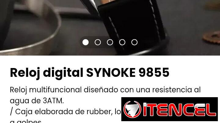 Reloj digital SYNOKE 9855. Nuevo