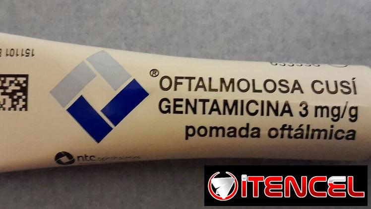 Pomada oftálmica importada de gentamicina para conjuntivitis