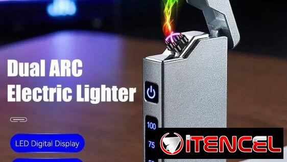 🔥Encendedor eléctrico USB recargable – Fosforera de plasma portátil con indicador🔋 | Regalo elegante🎁