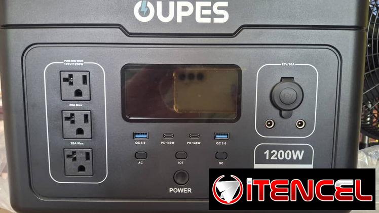 Estacion de energía. OUPES EXODUS 1200 🔋 Capacidad de batería LiFePO4: 992Wh ⚡ Potencia de salida: 1200W. Pico: 3600W
