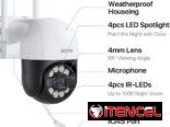 CÁMARA DE SEGURIDAD INALÁMBRICA PTZ ZOSI 4MP – MODELO C289 y C298 Pro🔐