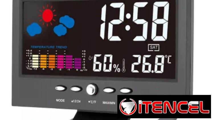 🌟🌟‼️Reloj de alarma meteorológico digital‼️, nuevo en caja