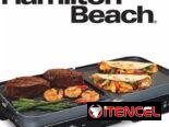 Parrilla eléctrica – Hamilton Beach-utilizarble como parrilla,  plancha o como ambos a la vez-Nueva