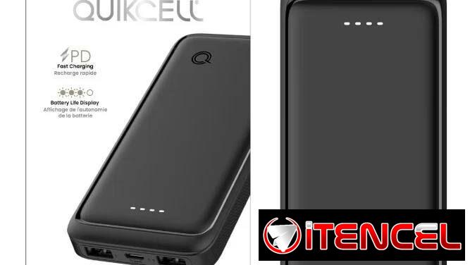 Power Bank 10,000 mAh QUICCELL – Carga Rápida PD