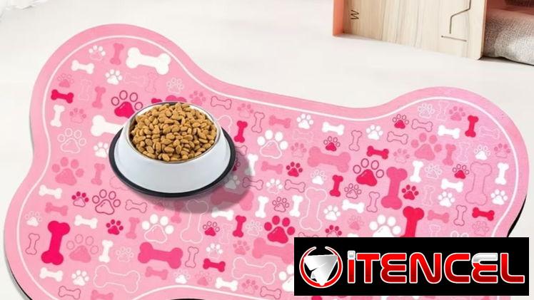Tapetes Antiderrapantes para Comederos de Mascotas