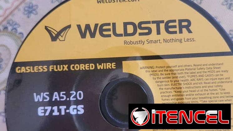 Alambre de soldar con núcleo de fundente AWS A5.20 E71T-GS