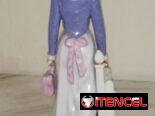 Muñeca de porcelana antigua, marca porcelana Galos