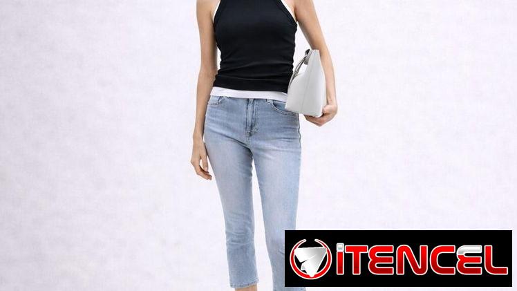 Jeans pescadores con abertura lateral