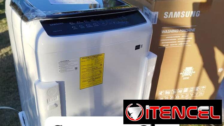 Lavadora automática de 9 kg Samsung comunícate con Pedro