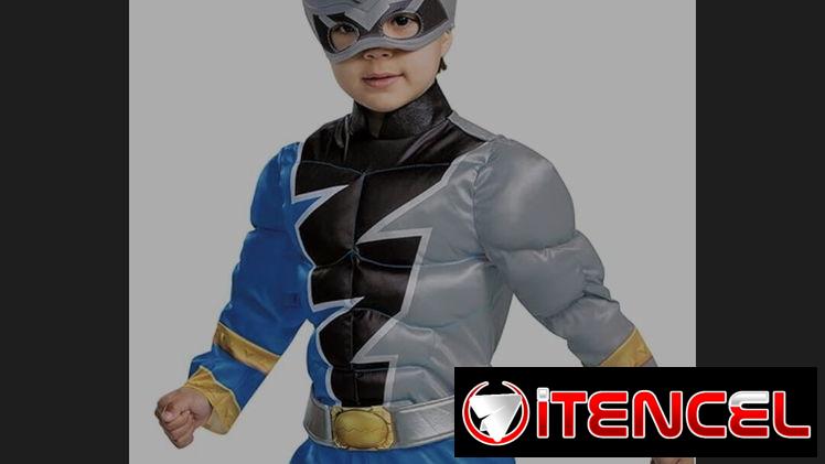 Disfraz de Power Ranger azul para Niños