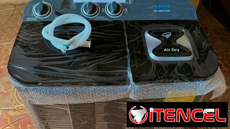 Lavadora semi automatica milexus de 7kg color negro  Precio 170usd