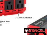 XDZWATT Inverter de onda pura 2000w(800W continios) 12v entrada a 120v 60hz