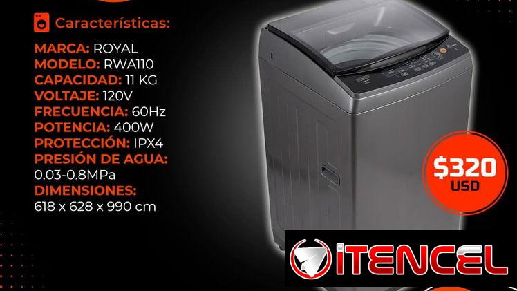 💯 AUTOMÁTICA 💯 LAVADORA AUTOMÁTICO ROYAL 11KG. SERVICIO DE MENSAJERÍA CON FACTURA Y GARANTÍA. TL 54833699