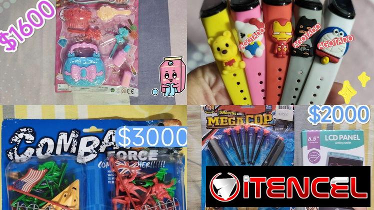 Juguetes, ropa y cositas de escuela para niños