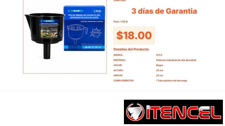 Embudo S.P.C Industrial para Trasvase Seguro de Fluidos VPT#-0119