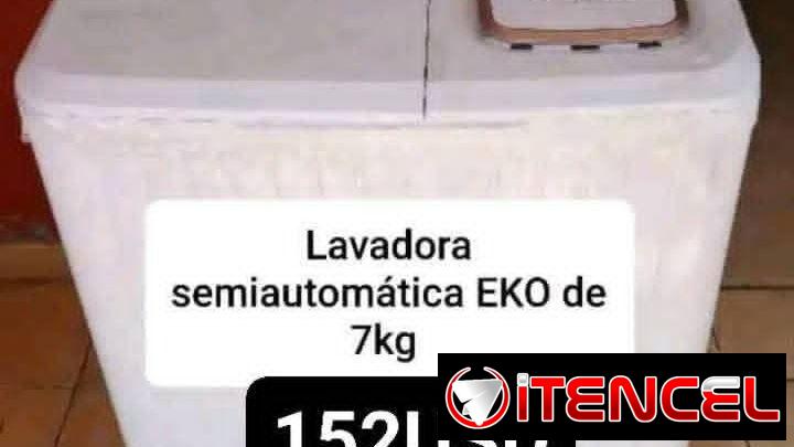 Lavadora semiautomatica marca EKO 7kg