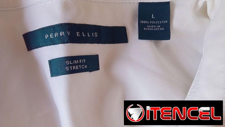 Camisa blanca de mangas largas talla L Marca Perri Ellys