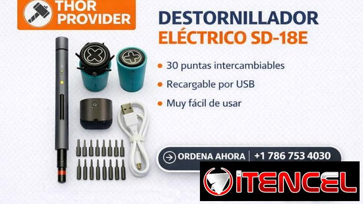 Destornillador – Kit Automático Eléctrico. Sunshine Sd-18E