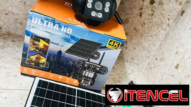 🔒 Cámara de Seguridad Solar 4K Ultra HD 🔒📹  ¡Protege tu hogar o negocio las 24 horas sin gastos de electricidad! ☀️🔋