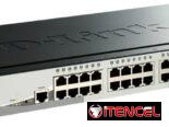 Switch D-Link gestionado inteligente Gigabit de 28 puertos con enlaces ascendentes 10G, 24 Gigabit + 4 puertos SFP